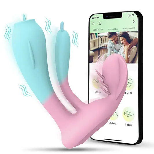 Two-Color Wearable Invisible Panty Vibrator