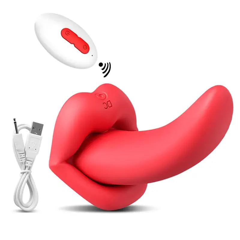Red Lips Tongue-Licking Vibrator