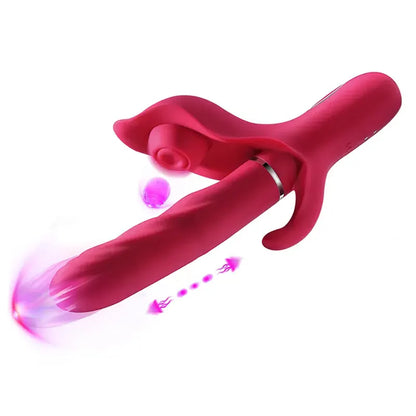 3-in-1 Shock Rabbit Vibrator for Ultimate Pleasure