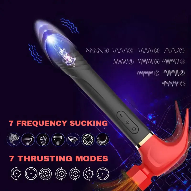 Love Hammer Vibrating & Sucking Masturbator