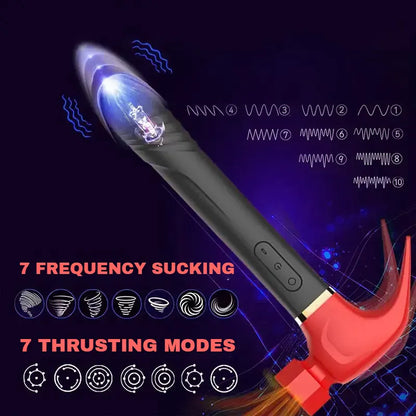 Love Hammer Vibrating & Sucking Masturbator