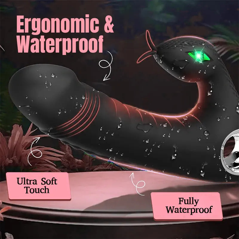 Snake-Inspired G-Spot Dildo Vibrator