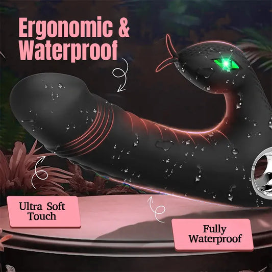 Snake-Inspired G-Spot Dildo Vibrator