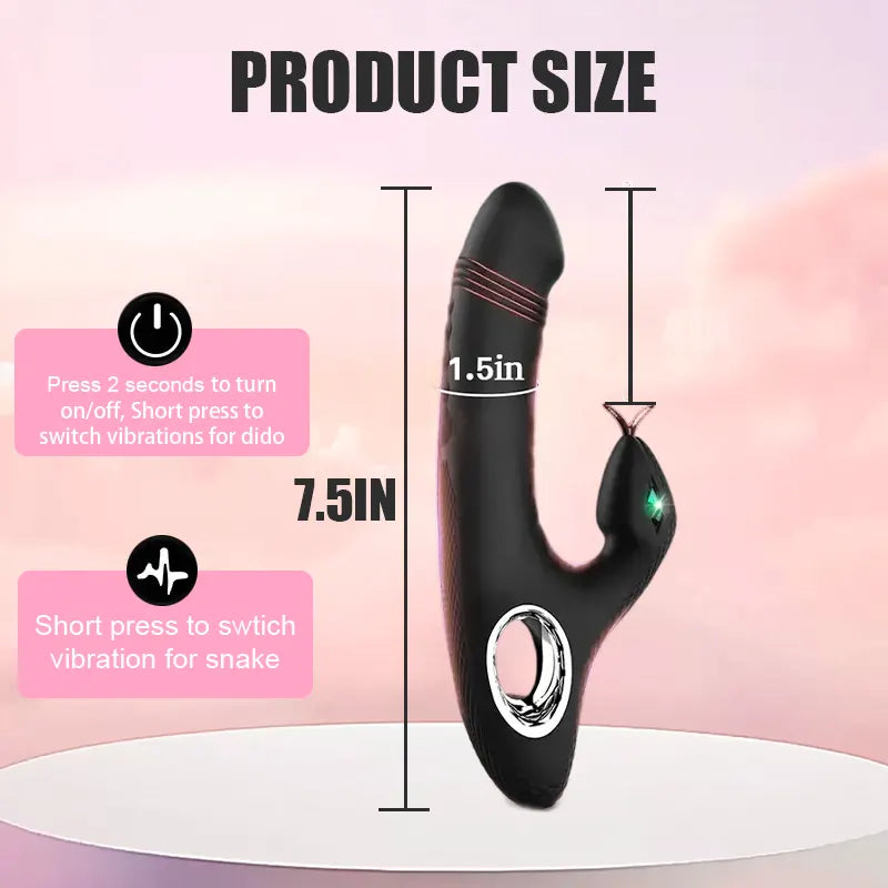 Snake-Inspired G-Spot Dildo Vibrator