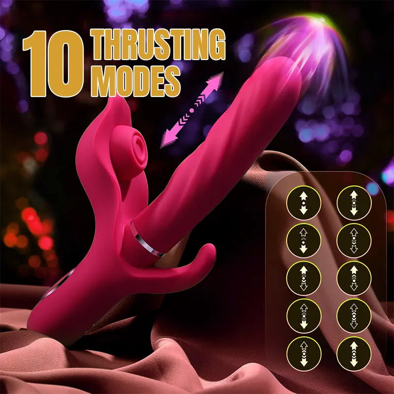 3-in-1 Shock Rabbit Vibrator for Ultimate Pleasure