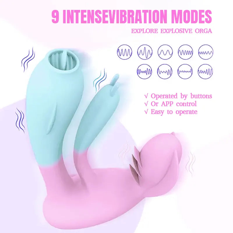 Two-Color Wearable Invisible Panty Vibrator