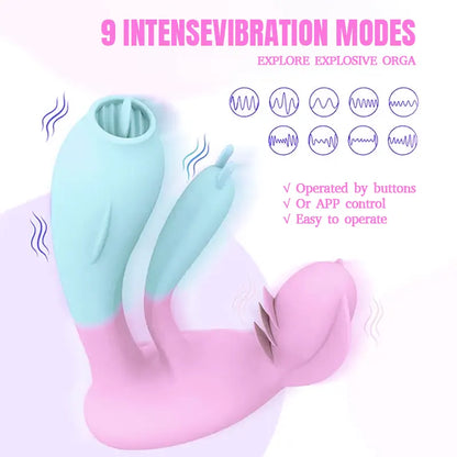 Two-Color Wearable Invisible Panty Vibrator