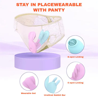 Two-Color Wearable Invisible Panty Vibrator