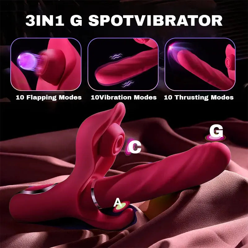 3-in-1 Shock Rabbit Vibrator for Ultimate Pleasure