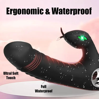Snake-Inspired G-Spot Dildo Vibrator