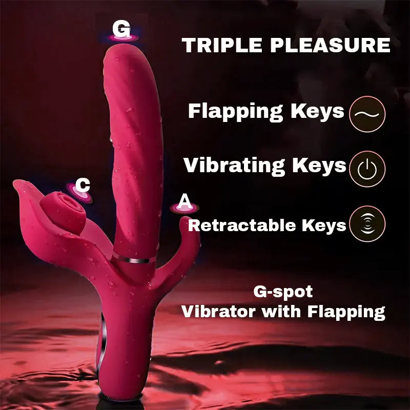 3-in-1 Shock Rabbit Vibrator for Ultimate Pleasure