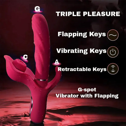 3-in-1 Shock Rabbit Vibrator for Ultimate Pleasure