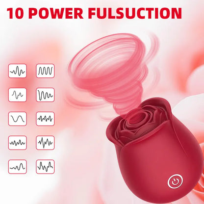 Rose Clitoral Suction Vibrator