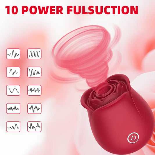 Rose Clitoral Suction Vibrator