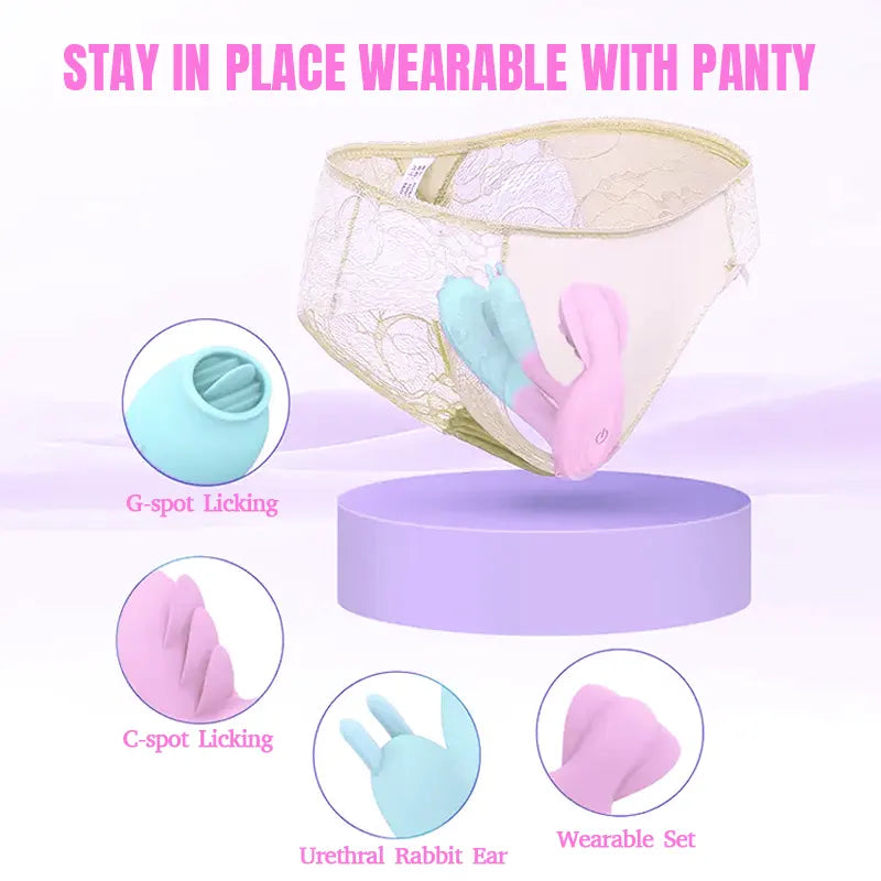 Two-Color Wearable Invisible Panty Vibrator