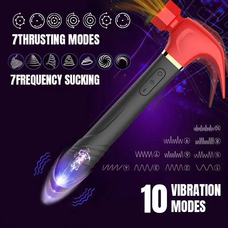 Love Hammer Vibrating & Sucking Masturbator