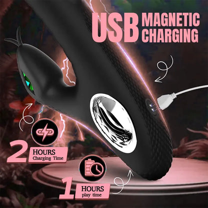 Snake-Inspired G-Spot Dildo Vibrator