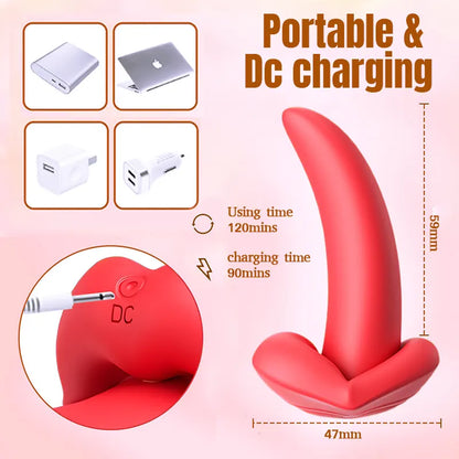 Red Lips Tongue-Licking Vibrator