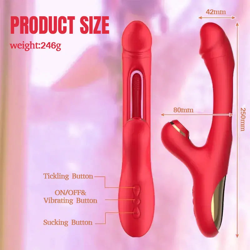 Vibrating Suction Wand Pleasure Toy